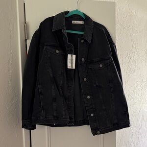 ASOS Curve Black Denim Jacket NWT